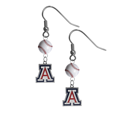 Arizona Wildcats NCAA Baseball Dangle Earrings
