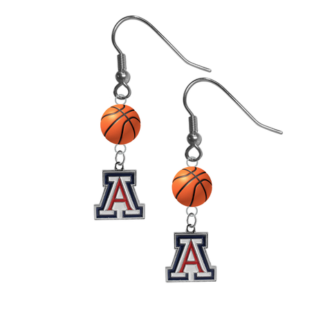 Arizona Wildcats NCAA Basketball Dangle Earrings