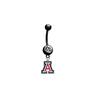 Arizona Wildcats BLACK College Belly Button Navel Ring