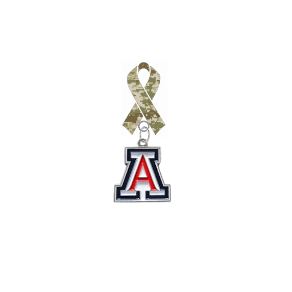 Arizona Wildcats Salute to Service Military Appreciation Camo Ribbon Lapel Pin