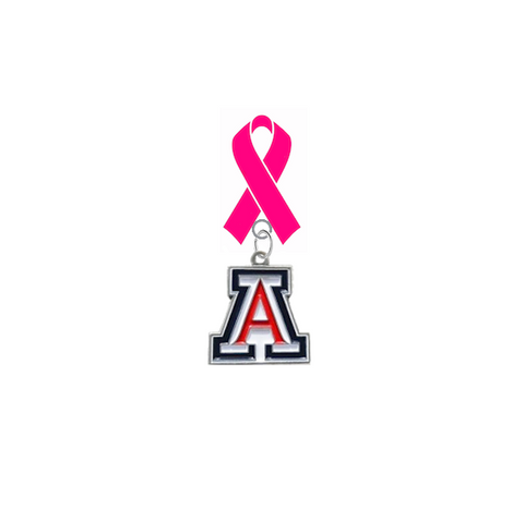 Arizona Wildcats Breast Cancer Awareness / Mothers Day Pink Ribbon Lapel Pin