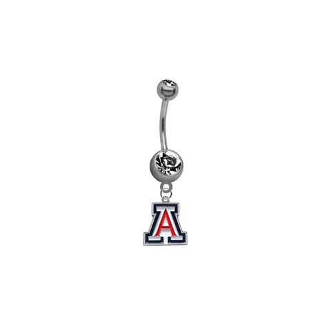 Arizona Wildcats NCAA College Belly Button Navel Ring