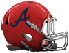 Atlanta Braves Custom Concept Red Mini Riddell Speed Football Helmet