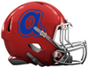 Atlanta Braves Retro Throwback Custom Concept Red Mini Riddell Speed Football Helmet