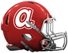 Atlanta Braves Retro Throwback Custom Concept Red Mini Riddell Speed Football Helmet