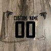 Atlanta Falcons Custom Name & Number Full Size Football Helmet Visor Shield Clear w/ Clips - BLACK