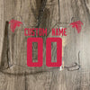 Atlanta Falcons Custom Name & Number Full Size Football Helmet Visor Shield Clear w/ Clips - RED