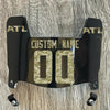 Atlanta Falcons Custom Name & Number Mini Football Helmet Visor Shield Black Dark Tint w/ Clips - CAMO
