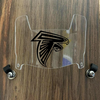 Atlanta Falcons Mini Football Helmet Visor Shield Clear w/ Clips