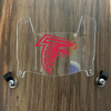 Atlanta Falcons Mini Football Helmet Visor Shield Clear w/ Clips