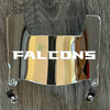 Atlanta Falcons Mini Football Helmet Visor Shield Silver Chrome Mirror w/ Clips