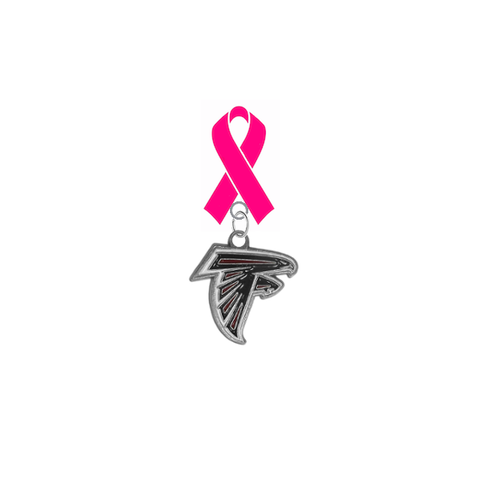 Atlanta Falcons NFL Breast Cancer Awareness / Mothers Day Pink Ribbon Lapel Pin