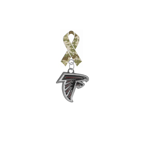 Atlanta Falcons NFL Salute to Service Military Appreciation Camo Ribbon Lapel Pin