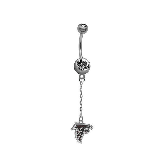 Atlanta Falcons Chain NFL Football Belly Button Navel Ring