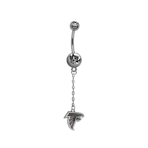 Atlanta Falcons Chain NFL Football Belly Button Navel Ring