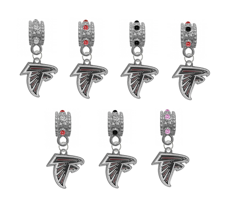 Atlanta Falcons NFL Football Crystal Rhinestone European Bracelet Charm