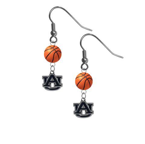 Auburn Tigers NCAA Basketball Dangle Earrings