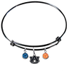 Auburn Tigers Black NFL Expandable Wire Bangle Charm Bracelet