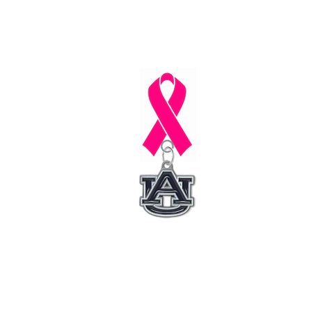 Auburn Tigers Breast Cancer Awareness / Mothers Day Pink Ribbon Lapel Pin