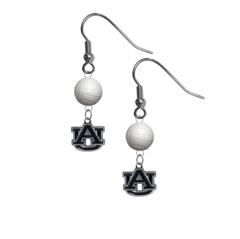Auburn Tigers NCAA Volleyball Dangle Earrings