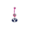BYU Brigham Young Cougars PINK College Belly Button Navel Ring