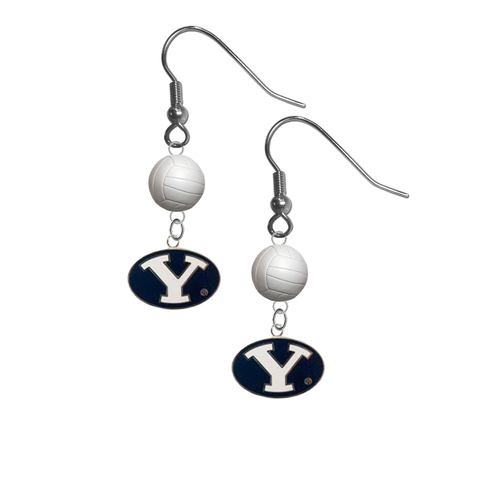 BYU Brigham Young Cougars NCAA Volleyball Dangle Earrings