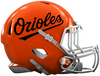 Baltimore Orioles Custom Concept Orange Mini Riddell Speed Football Helmet