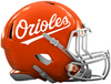 Baltimore Orioles Custom Concept Orange Mini Riddell Speed Football Helmet