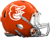 Baltimore Orioles Custom Concept Orange Mini Riddell Speed Football Helmet