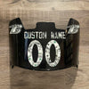 Baltimore Ravens Custom Name & Number Full Size Football Helmet Visor Shield Black Dark Tint w/ Clips - MONEY PRINT
