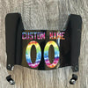 Baltimore Ravens Custom Name & Number Mini Football Helmet Visor Shield Black Dark Tint w/ Clips - CRUCIAL CATCH