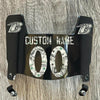 Baltimore Ravens Custom Name & Number Mini Football Helmet Visor Shield Black Dark Tint w/ Clips - MONEY PRINT