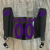 Baltimore Ravens Custom Name & Number Mini Football Helmet Visor Shield Black Dark Tint w/ Clips - PURPLE