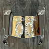 Baltimore Ravens Custom Name & Number Mini Football Helmet Visor Shield Silver Chrome Mirror w/ Clips - MONEY PRINT