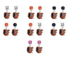 Baltimore Orioles Mascot MLB Swarovski Crystal Stud Rhinestone Earrings