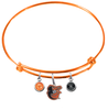 Baltimore Orioles Mascot Logo Orange MLB Expandable Wire Bangle Charm Bracelet