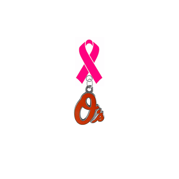 Baltimore Orioles MLB Breast Cancer Awareness / Mothers Day Pink Ribbon Lapel Pin