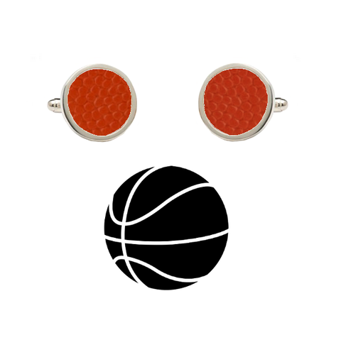 Utah Utes Authentic On Court NCAA Basketball Game Ball Cufflinks