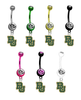 Baylor Bears NCAA College Belly Button Navel Ring - Pick Your Color