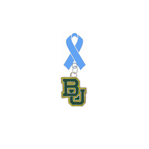 Baylor Bears Prostate Cancer Awareness / Fathers Day Light Blue Ribbon Lapel Pin