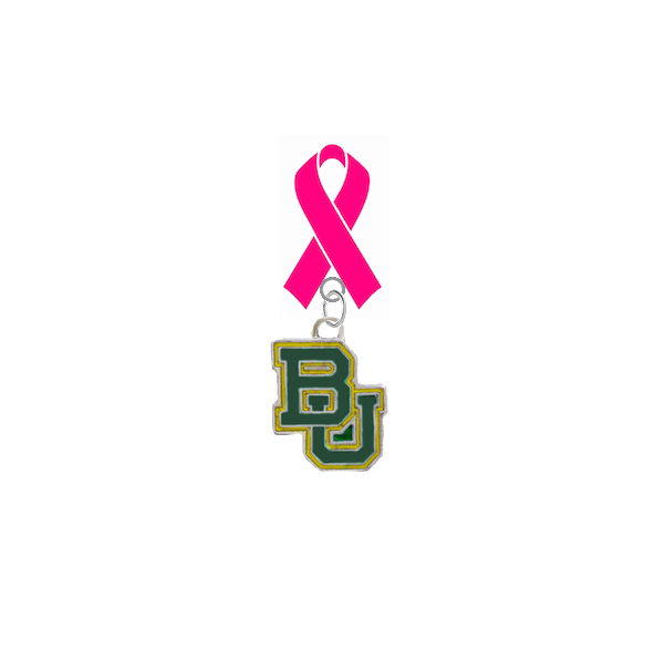 Baylor Bears Breast Cancer Awareness / Mothers Day Pink Ribbon Lapel Pin