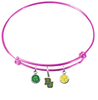 Baylor Bears NCAA Pink Expandable Wire Bangle Charm Bracelet