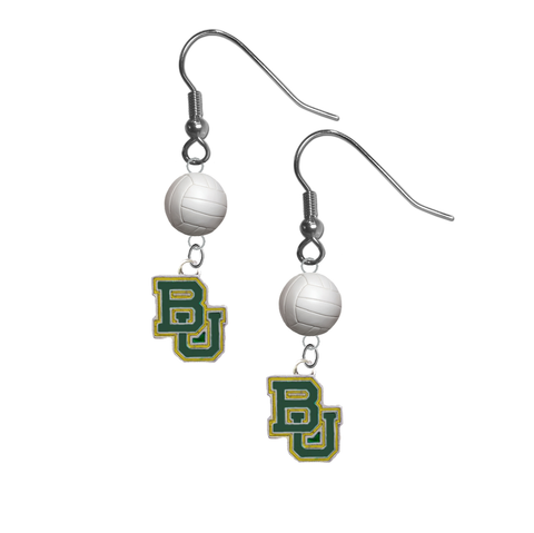 Baylor Bears NCAA Volleyball Dangle Earrings