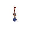 Boise State Broncos Style 2 ORANGE College Belly Button Navel Ring