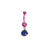 Boise State Broncos Style 2 PINK College Belly Button Navel Ring
