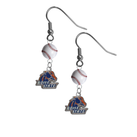 Boise State Broncos NCAA Baseball Dangle Earrings