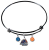 Boise State Broncos Black Expandable Wire Bangle Charm Bracelet
