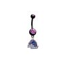 Boise State Broncos BLACK w/ PINK GEM College Belly Button Navel Ring