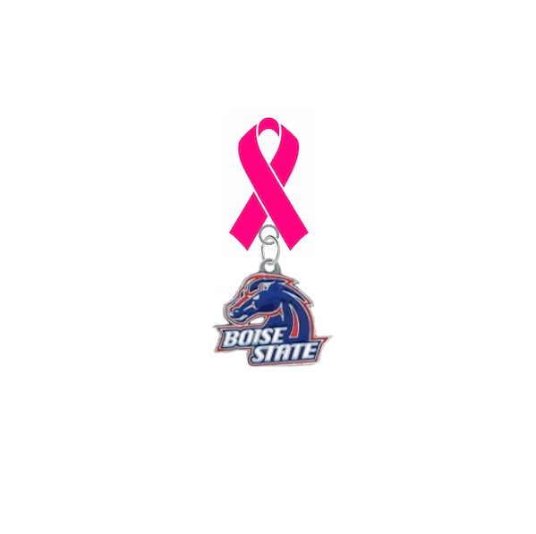 Boise State Broncos Breast Cancer Awareness / Mothers Day Pink Ribbon Lapel Pin