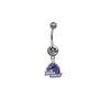 Boise State Broncos SILVER College Belly Button Navel Ring